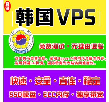 韩国VPS配置2048M申请，四大搜索引擎